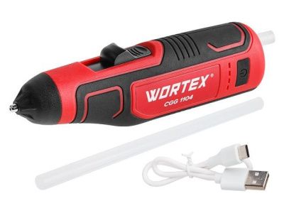 Аккум. клеевой пистолет CGG 1104 в кор. WORTEX 1334530