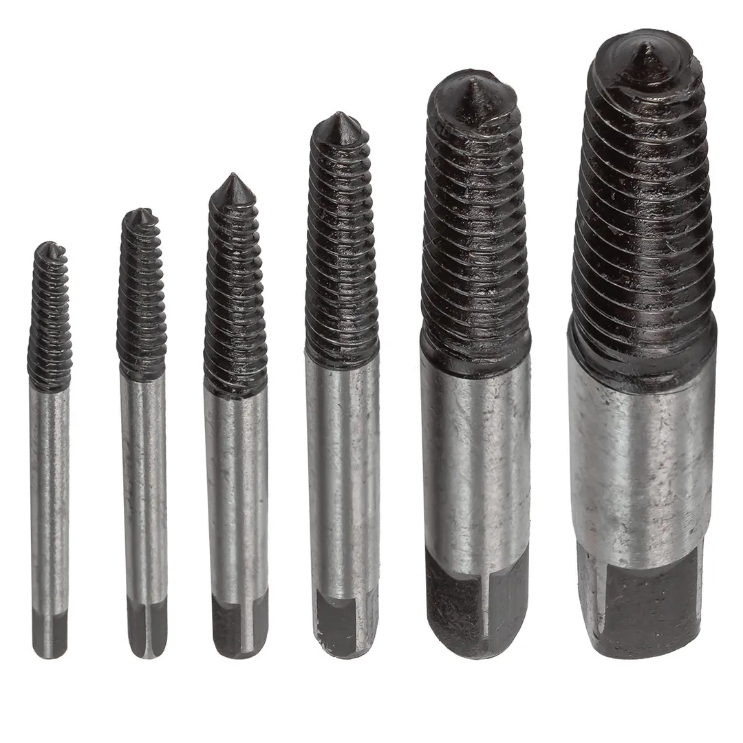 Набор экстракторов резьбы 6 пр М3-М18, Ø:3-6, 6-8, 8-11, 11-14, 14-18 мм, ''мелкий шаг'' Forsage F-63005B