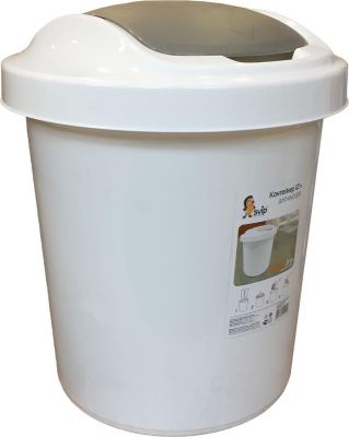 Контейнер для мусора Ориджинал 12 л белый Пластик Репаблик SV4044БЛ