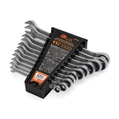 Набор трещоточных комбинированных ключей 8-19 мм 11 пр FORSTIME FT-51112