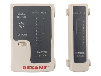 Тестер Кабеля RJ-45+RJ-11 - 468 REXANT 12-1006