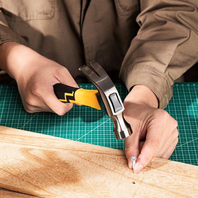 Молоток-гвоздодер Deli YS EDL5001, 0,25 кг, фибергласовая рукоятка