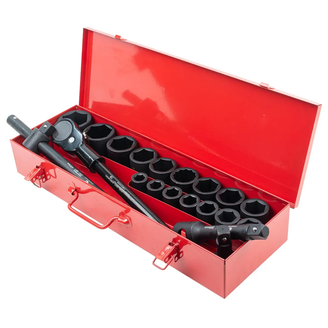 Набор инструментов ударных 17-50 мм 21 пр. 3/4'', 6-гр. EVERFORCE EF-6212-5MPB