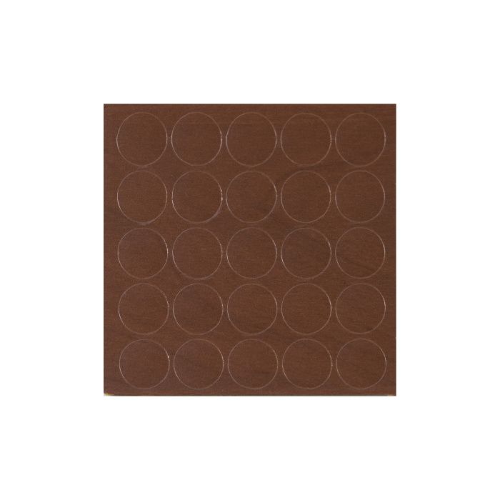 Заглушка самоприлипающая к конфирматам яблоня локарно тёмная (14968) (лист-25шт.) FOLMAG 12526