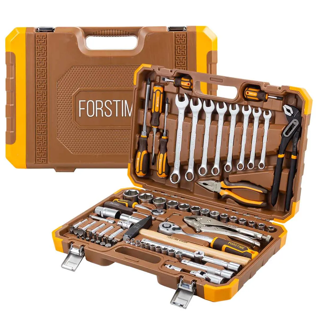 Набор инструментов 1/4"&1/2" 6-гр 78 пр. FORSTIME FT-4782-5