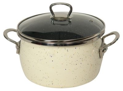 Кастрюля 4,0л (сфера) Сантэкс 1-2440211(Сер.гр)(ЦГ)