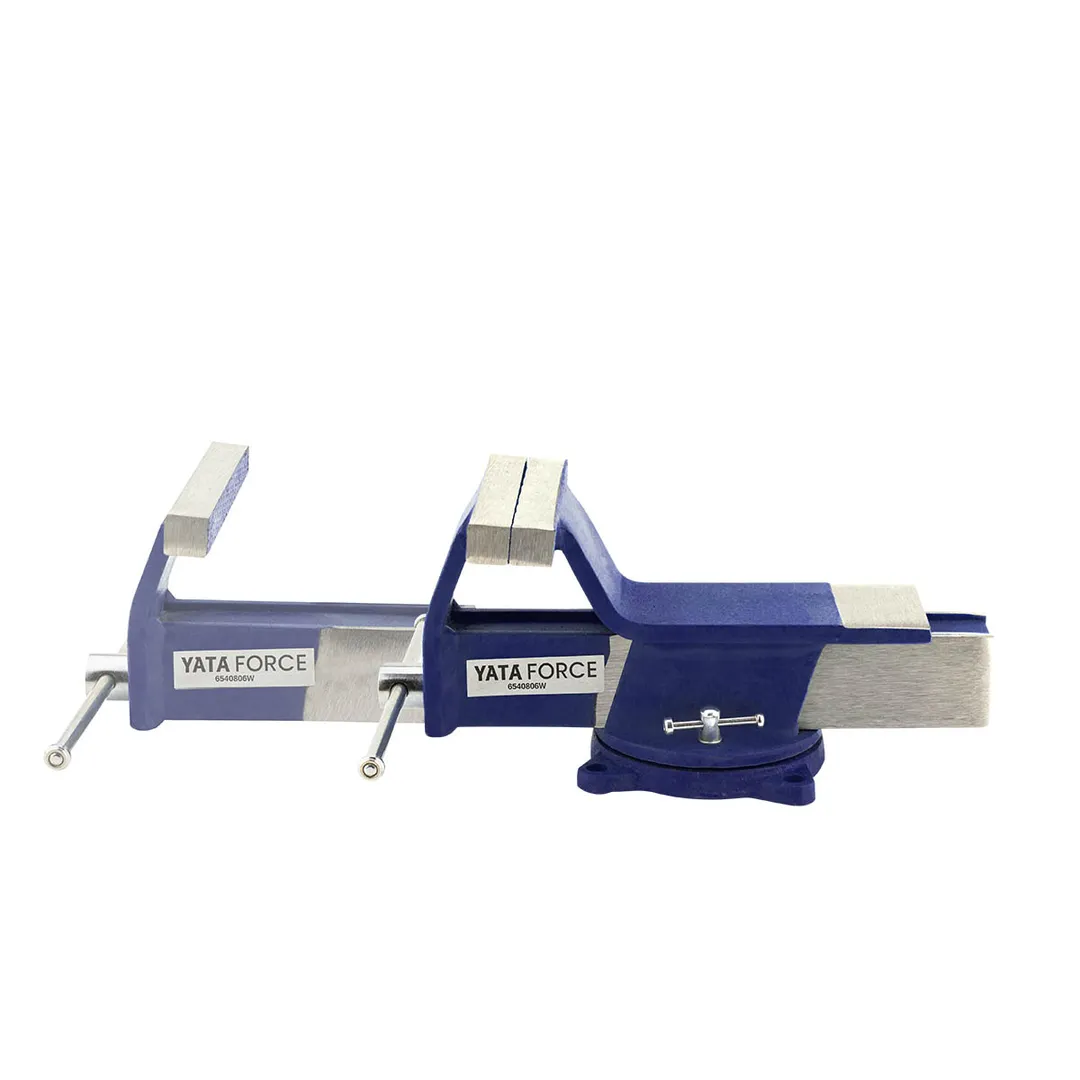 Тиски стальные поворотные с наковальней YATAFORCE YF-6540806W