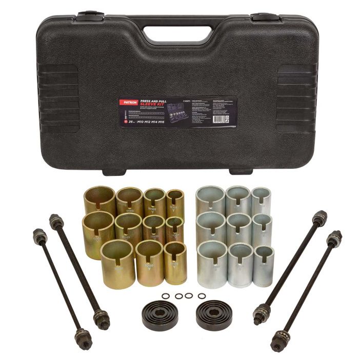 Набор для замены сайлентблоков, втулок и подшипников универсальный 26 пр. PATRON P-933T1