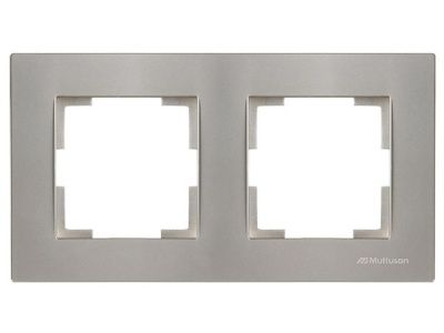 Рамка 2-ая горизонтальная титан, RITA, Mutlusan 22208001283