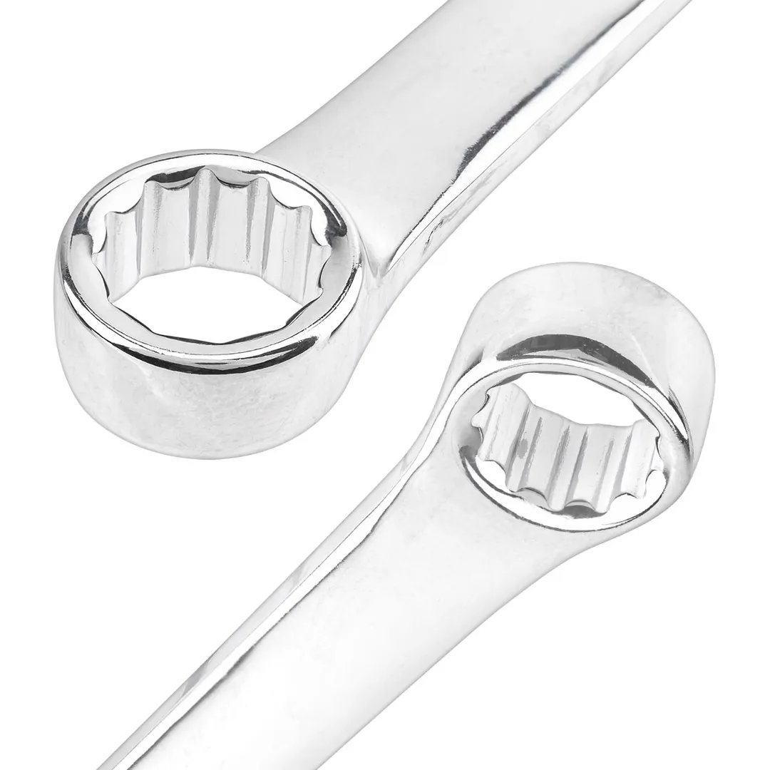 Набор накидных экстра длинны ключей 8x10-19x21 мм 6 пр JCB JCB-50622P