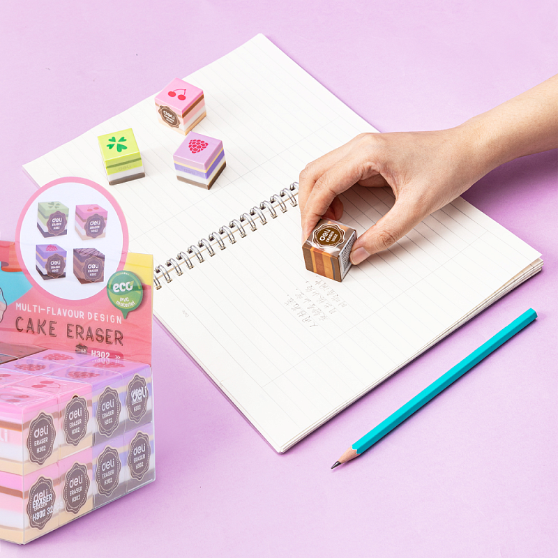 Ластик Deli "Cake Eraser", ассорти