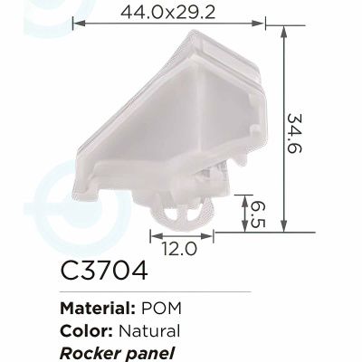 Клипса для крепления внутренней обшивки а/м БМВ, пласт., 100 шт Forsage C3704(BMW)