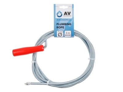 Трос сантехнический пружинный Ø9 мм длина 3 м AV Engineering AVE34009030