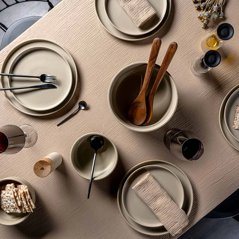 Тарелка керамическая "ROMA", 20 см, бежевый