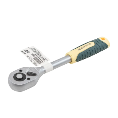 Трещотка реверсивная с резиновой ручкой 3/8'' RockForce RF-80232W