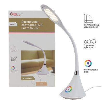 Светильник светодиодный настольный, 220В ForceKraft FK-DE1072