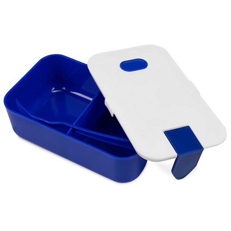 Контейнер для еды "Neo", пластик, синий, белый