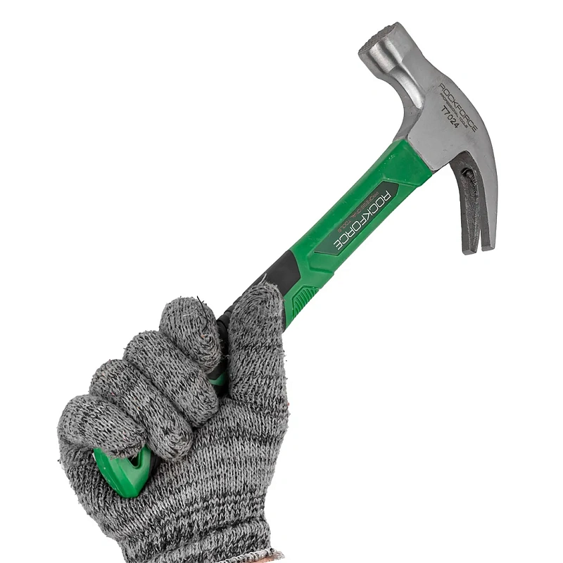 Молоток-гвоздодер с магнитным держателем гвоздя 680 гр. RockForce RF-T7024