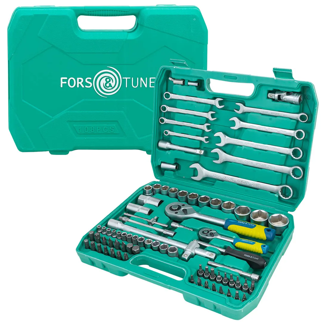 Набор инструментов 82 пр 1/4''&1/2'' 6-гр FORSandTUNE FORSandTUNE-4821-5