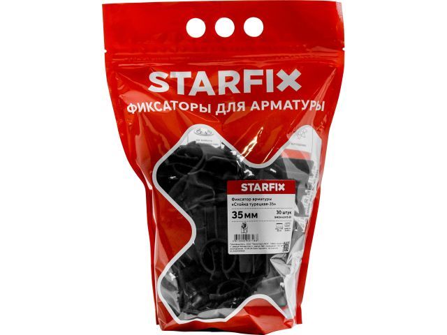 Фиксатор арматуры "Стойка турецкая-35", 30 шт в дой-паке Starfix SMD4-62415-30