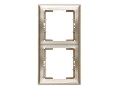 Рамка 2-ая вертикальная титан, DARIA, Mutlusan 2120 800 2283