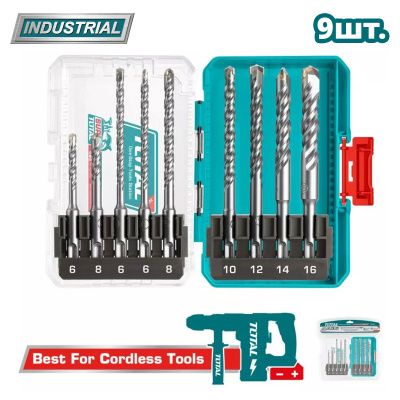 Набор буров SDS-plus TOTAL TACSDL30906 (9 шт)