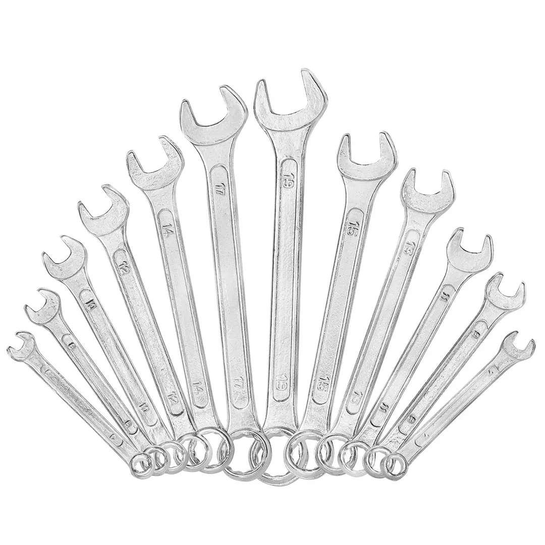 Набор комбинированных ключей 12 пр. 6-15, 17, 19 мм KINGTUL KT-5124MP DV
