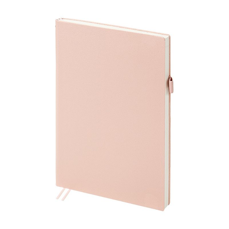 Ежедневник недатированный "Grand", А5, 256 страниц, линейка, кожзам, пудровый розовый