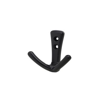 Крючок меб. двухрожковый мет. RUNA черный матовый AKS 81429