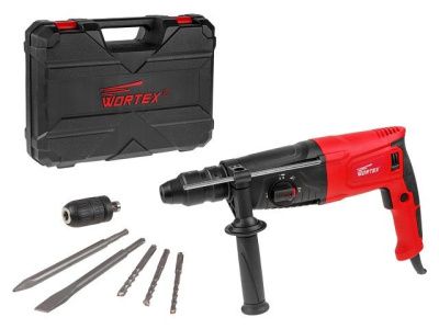 Перфоратор RH 2629 в чем. +, 2 зубила, 3 сверла, 800 Вт Wortex RH262901129