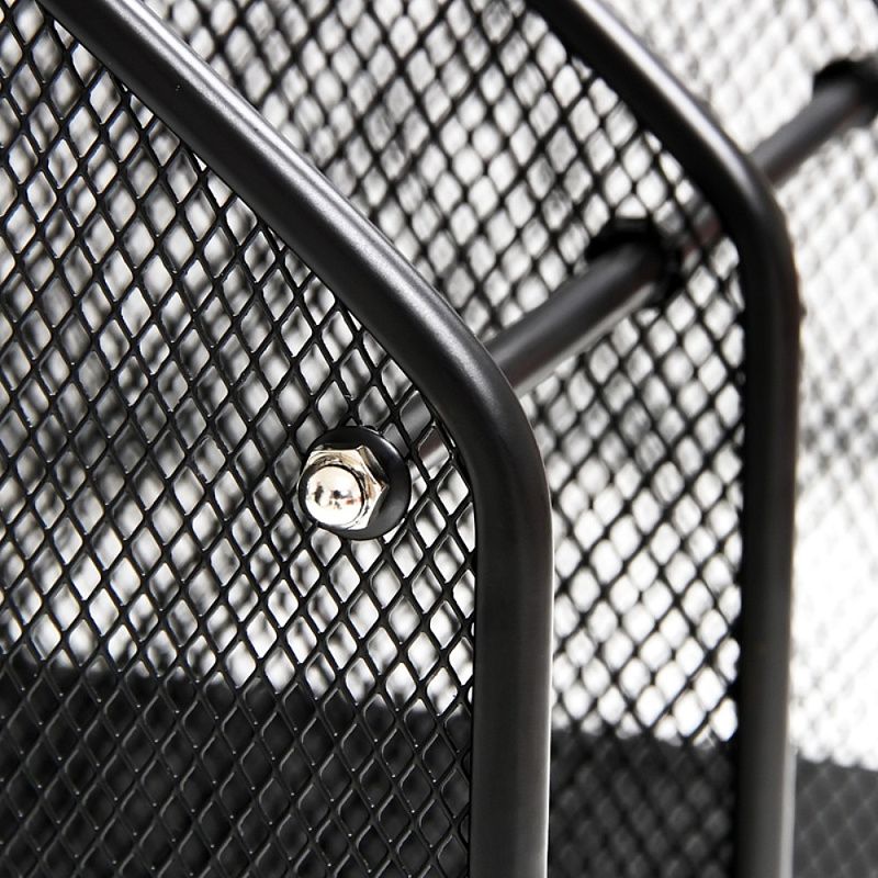 Модуль вертикальный "Deli 9197" с передней стенкой, 3 отделения, черный