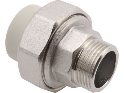 Американка ПП нар. 20х1/2", сер. FV Plast AA237020012