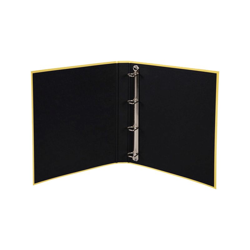 Папка на кольцах "Aquarel", 4 кольца, желтый