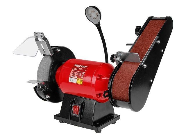 Станок точильно-шлифовальный BG 1535 L в кор., 250 Вт, 2950 об/мин, лента 685х50 мм, круг 150х20х12,7 мм WORTEX 1319379