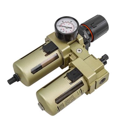 Блок подготовки воздуха, фильтр-регулятор + лубрикатор, 3/8" RockForce RF-AC4010-03