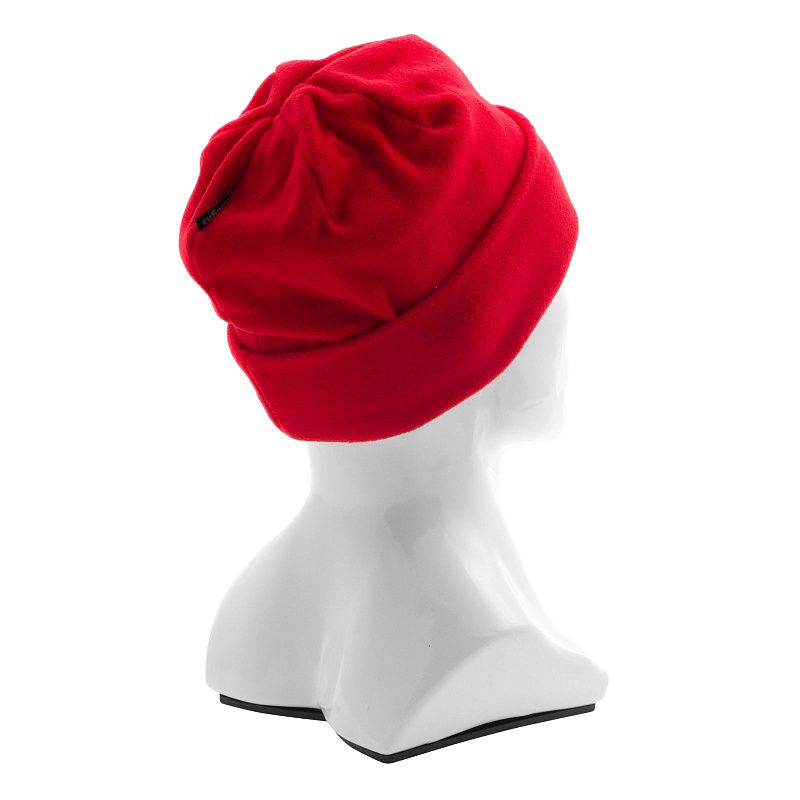 Шапка с отворотом из флиса для взрослых, размер 56-57, красная Сибртех 68821