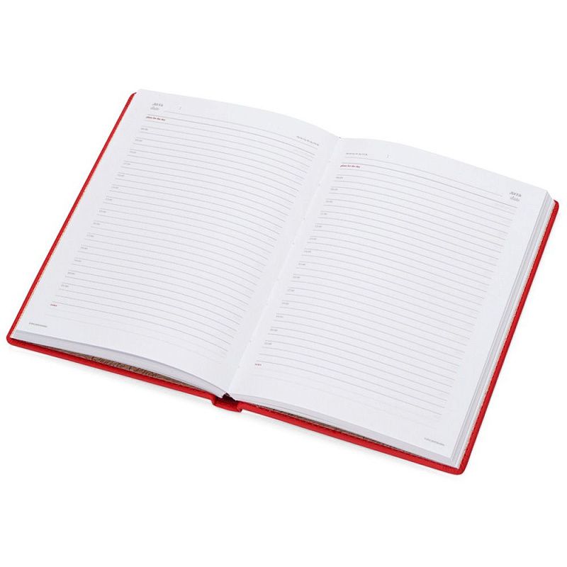 Ежедневник недатированный "Velvet", А5, 272 страницы, красный