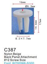 Клипса для крепления внутренней обшивки а/м Форд пластиковая, 100 шт Forsage C0387(Ford)