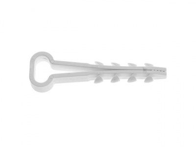 Дюбель-хомут для прямоугольного кабеля белый Starfix