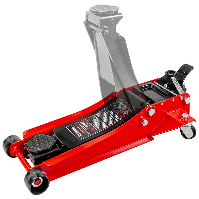 Домкрат подкатной гидравлический 5 т, 95-560 мм, двухпоршневой с резиновой накладкой ForceKraft FK-TR50001 MST