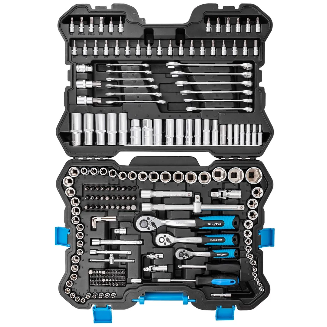 Набор инструментов 216 пр 1/4''&3/8''&1/2'' 6-гр KINGTUL KT-38841 EURO