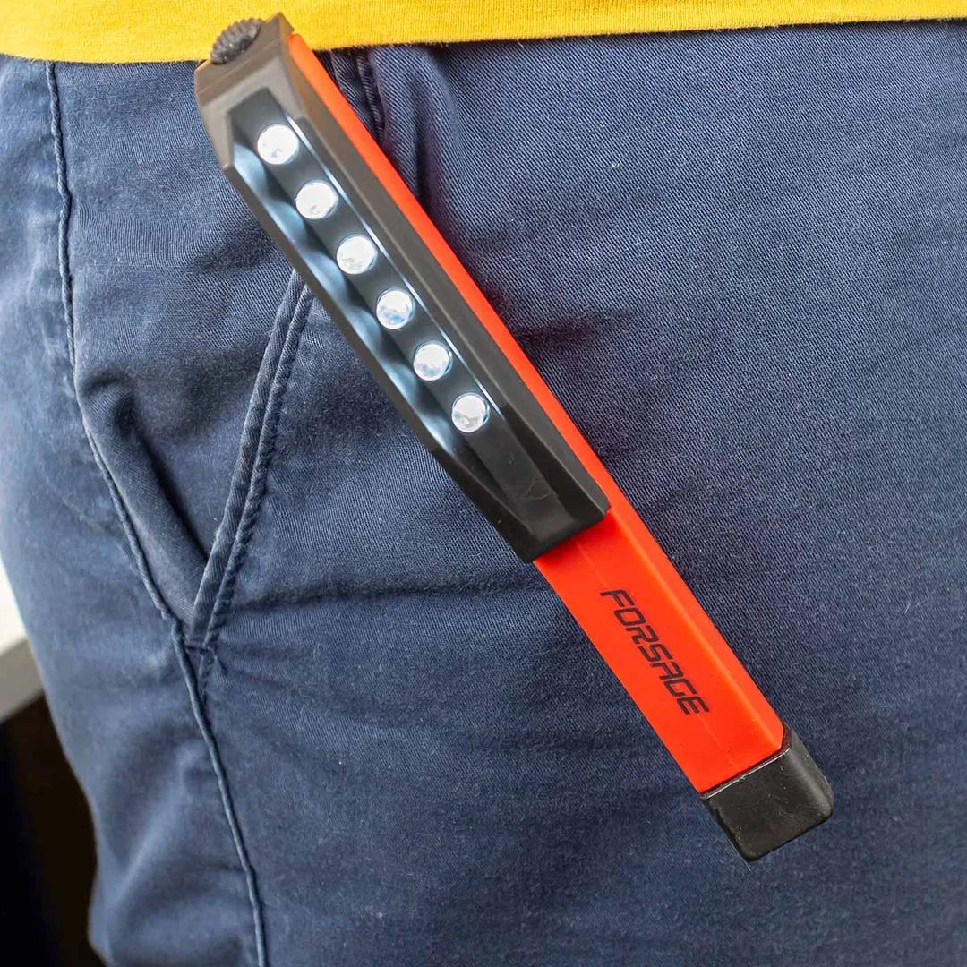 Фонарик переносной светодиодный в комплекте с батарейками (6LED, 3xAAA), в блистере Forsage F-01X0024