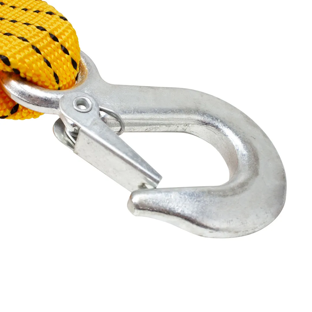 Трос буксировочный тканая лента 4м 3,5т с крюками Forsage F-ST-205-4M