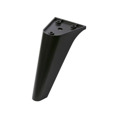 Опора меб. пласт. В-16 h120 черный AKS 91318