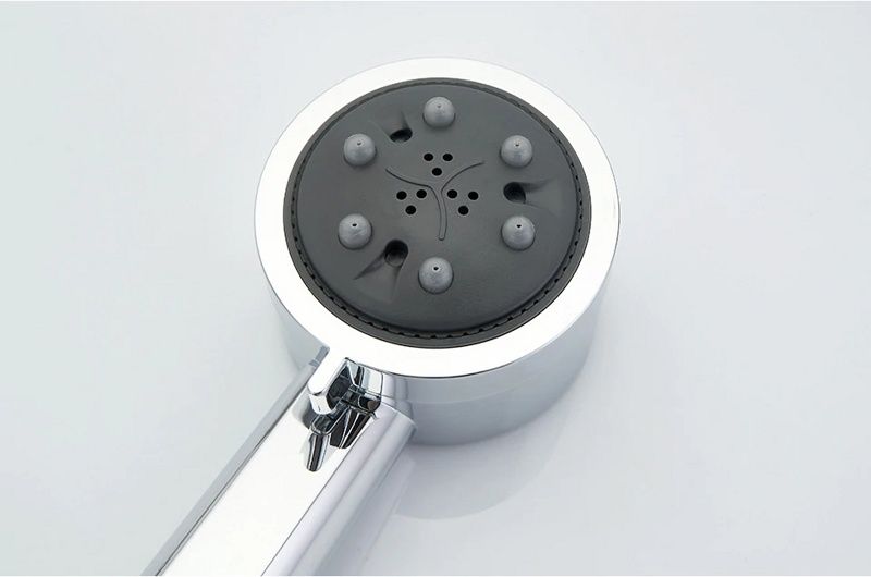 Душевая лейка 5 режимов, "ручной душ", пластик, хром Ledeme M99