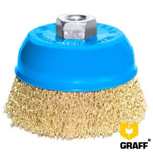 Щётка по металлу 100 мм М14 чашечная гофрированная GRAFF 30010014