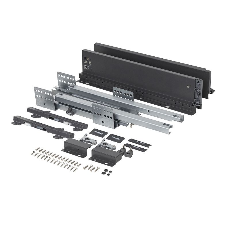 Система ящиков Evolution L-300 h84 графит PUSH TO OPEN ДСП16мм SLIMBOX EVOLUTION 117318