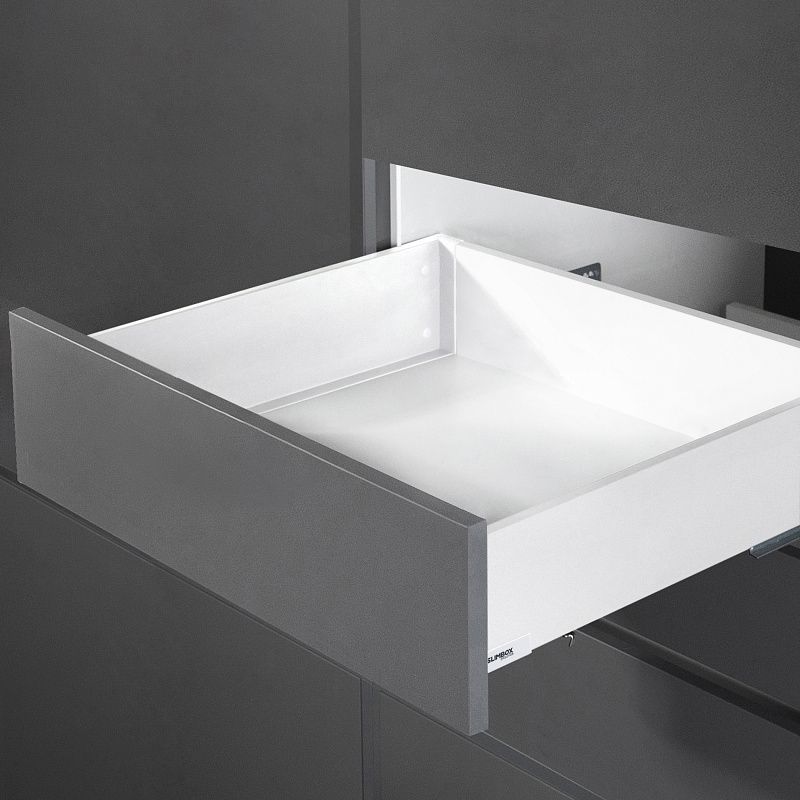 Система ящиков Evolution L-450 h116 белый PUSH TO OPEN ДСП16мм SLIMBOX EVOLUTION 117802