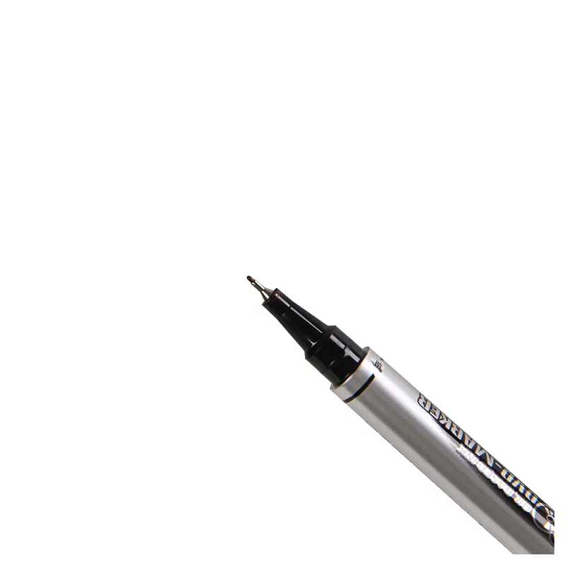 Маркер перманентный "Open x-130", двусторонний, черный