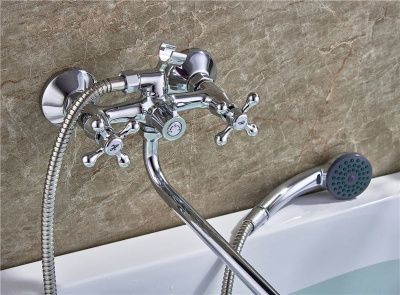 Смеситель для ванны, цинк, хром Loffrey LF82308